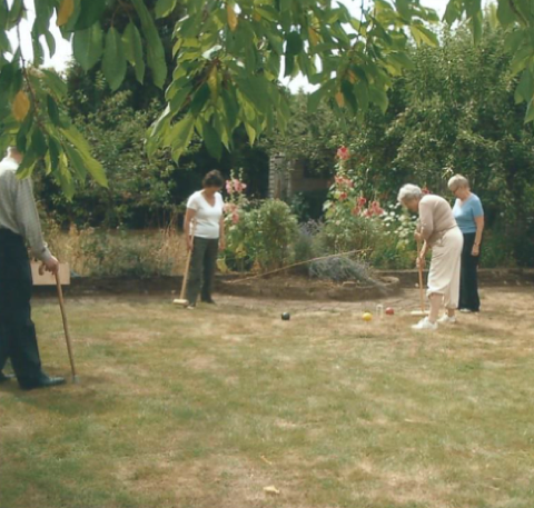 Croquet Group playing