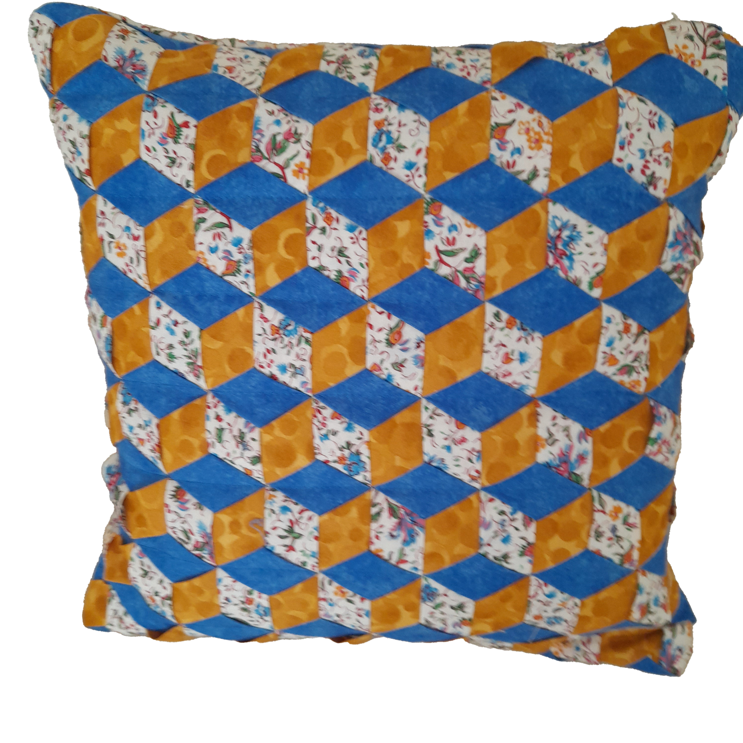 Tumbling Block Cushion